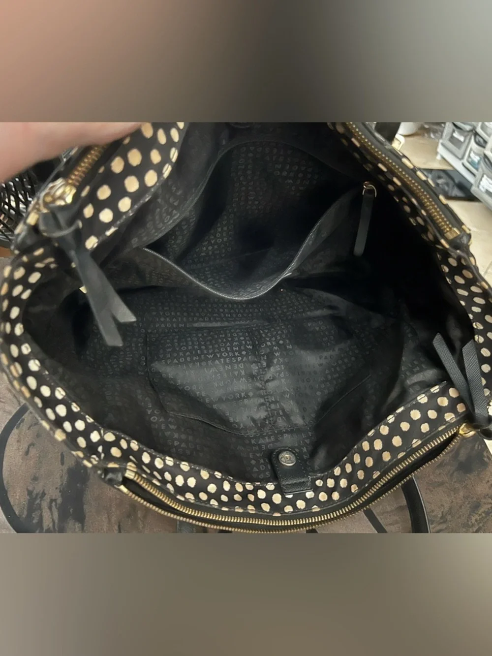 🆑EUC Kate Spade New York Tote Bag-Like New-Wallet & Cosmetic Bag Available Sale_8
